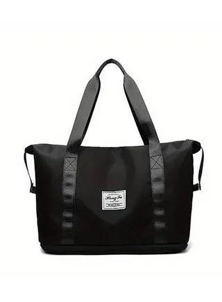 Foldable Large Capacity Travel Duffle Bag, Portable Sport Fitness Bag, Lightweight Expandable Storage Luggage Bag 