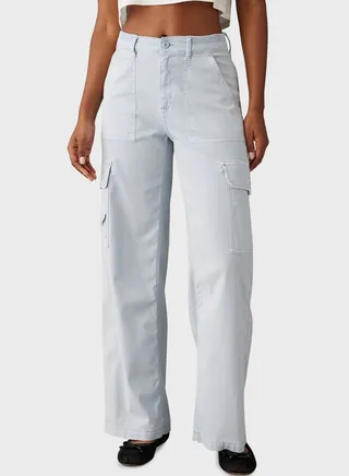 High Waist Cargo Pants 