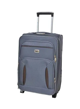 Softside Cabin Luggage Trolley Grey 