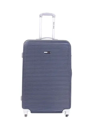 Hardside Cabin Luggage Trolley Navy Blue 