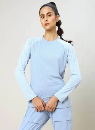 Colorblock T-Shirt with Raglan Sleeves 
