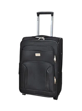 Softside Cabin Luggage Trolley Black 