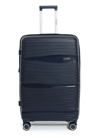 CROSSLAND Blue Trolley Luggage,TSA Lock , Expandable Double Zipper 