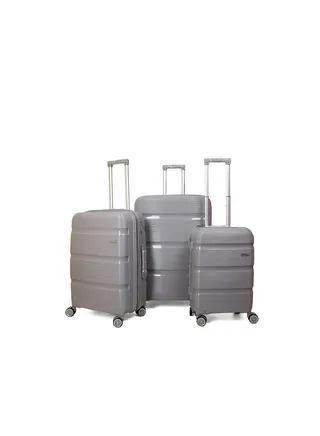 Unbreakable Trolley Luggage with TSA Lock, 4 Silent Spinner Wheels, Expandable Double Zipper - 