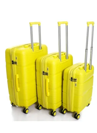 Unbreakable Trolley Luggage with TSA Lock, 4 Silent Spinner Wheels, Expandable Double Zipper -, Acrylonitrile Butadiene Styrene (ABS) 
