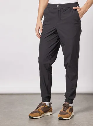 Elasticated Waist Pants Black 