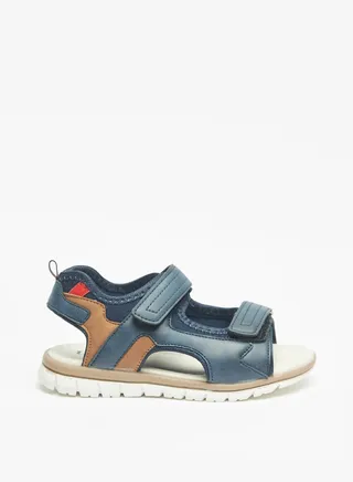 Boys Textured Floaters with Hook and Loop Closure 