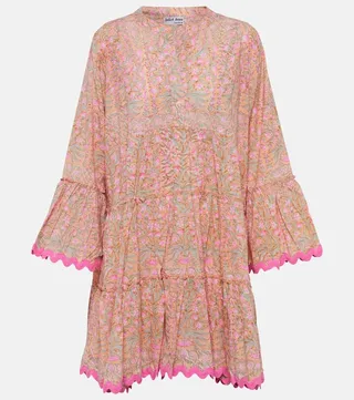 Floral cotton minidress