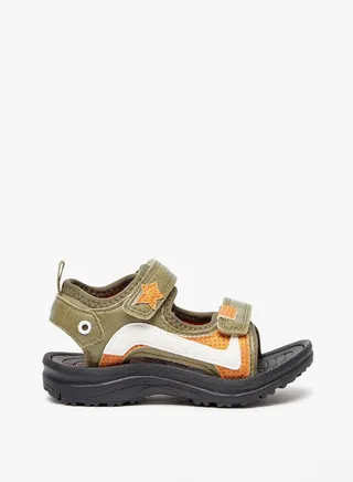 Boys Colourblock Floaters with Hook and Loop Closure Ramadan Collection 
