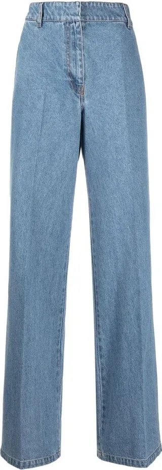 High-Waisted Wide-Leg Jeans