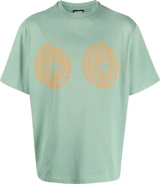 swirl-logo print T-shirt