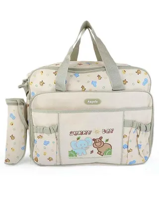 Diaper bag backpack Multi Function Waterproof Travel Backpack Bags for Baby Care Large Capacity-Beige 