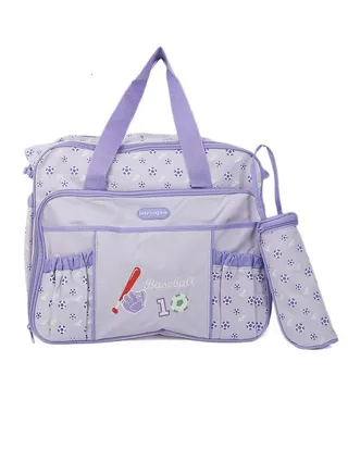 Diaper bag backpack Multi-Function Waterproof Travel Backpack Nappy Bags for Baby Care, Large Capacity -purple 