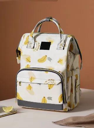 Multi-Function Waterproof Baby Travel Diaper Bag With Ultra-Comfortable Curve Stroller Strap 