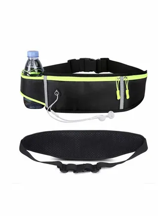 Running Belt Fanny Waist Pack with Water Bottle Holder Adjustable Waterproof Waist Bag for Women Men Hiking, Running, Jogging, Workouts, Cycling, Dog... 