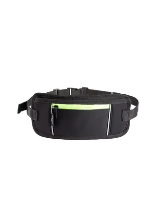 Running Belt WaistPacks, Waistbelt for Phone & Money Holder With Reflector Strips Bungee Belts with Pockets for Running Hiking Cycling Workout Jogging 