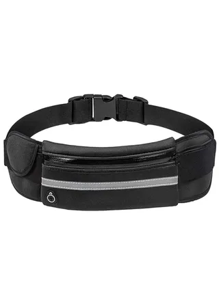 Running Pouch Belt Waist Pack Bag, Adustable Workout Gym Fanny Pack, Bounce Free Jogging Pocket with Large Capacity, Perfect for Walking Cycling Outdoor exercise 