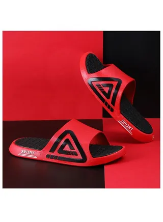 Unisex Shower Slippers Men's Women's Non-Slip Flat Sandals Suitable for Outdoor or Indoor or Bathroom Use 