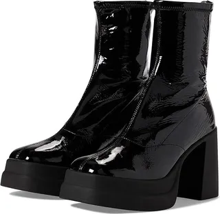 Free People Double Stack Platform Boot (Black Patent) Women's Shoes