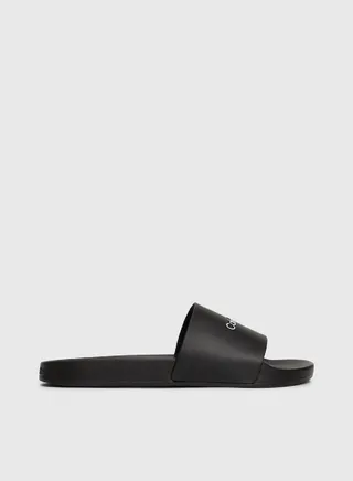 Men's Logo Sliders -  TPU upper , Black 