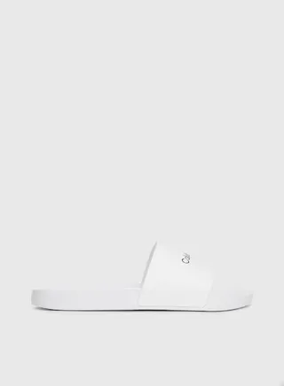 Men's Logo Sliders -  TPU upper , White 