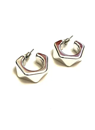 Silver Nut earrings 