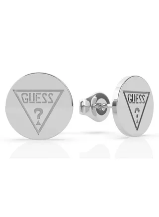 Triangle Logo Coin Stud Earring 