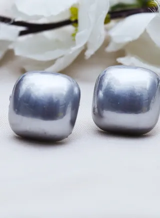 Colo Earring For Fluffy Women's Accessories- Grey 