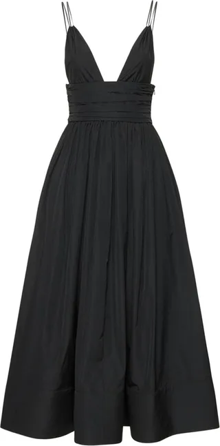 Taffetà midi dress