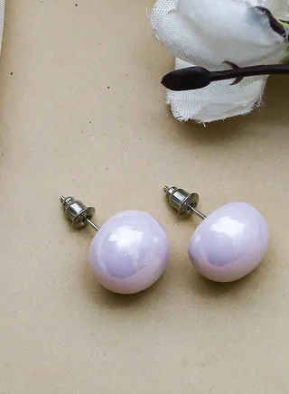 Colo Earring For Fluffy Women's Accessories-Light Pink 