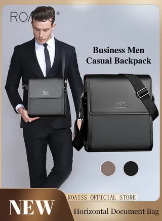 Business Briefcase Versatile Shoulder Bag for Men Ideal for Business and Casual Needs Lightweight with a Sleek Design Convenient Carry Handle 