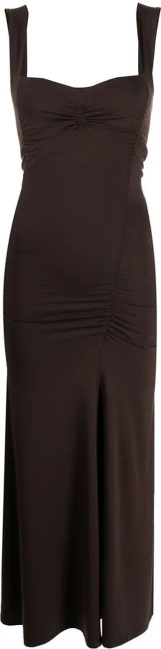 Suvi ruched midi dress