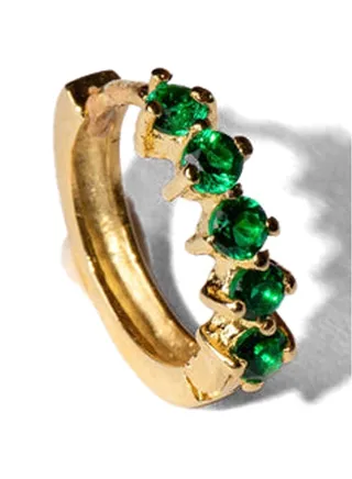Green Rayonner Stud Earrings 
