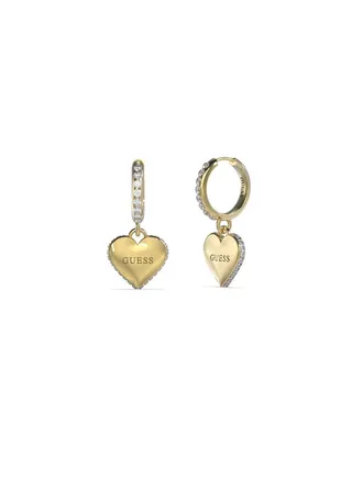 Huggies with Heart Earring 