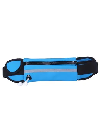 Running Belts for Women Waterproof Running Waist Pouch Phone holder Adjustable Sports Money Belt with Headphone Port Slim Running Belt for Women  Men, Running Waist Pack Phone Holder 20*10CM Blue 