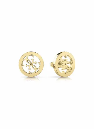 Logo with Plain Frame Earring 