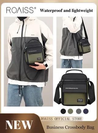 Men Outdoor Sling Bag Lightweight and Waterproof Crossbody Bag Perfect for Casual and Commuting with a Sleek Business Style 