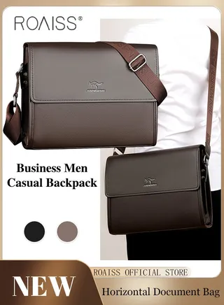 Men Business Briefcase Versatile Shoulder Bag for Men Ideal for Business and Casual Needs Lightweight with a Sleek Design Convenient Carry Handle 