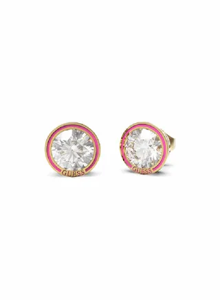 White & Pink Stud Earring 