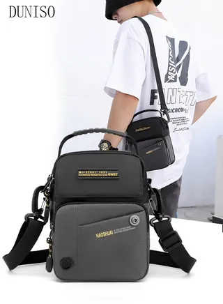 Multipurpose Crossbody Bag for Men Waterproof Sling Bag Backpack Large Capacity Cross Body Bag Waist Shoulder Bag Daypack for Travel Hiking 