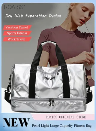 Fashion Waterproof Fitness Travel Bag Large Capacity Lightweight Sports Fitness Swimming Yoga Outdoor Travel Bag 