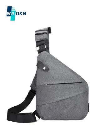 Men's Simple Outdoor Casual Chest Bag Cycling Anti-theft Anti-splash Water Shoulder Bag 