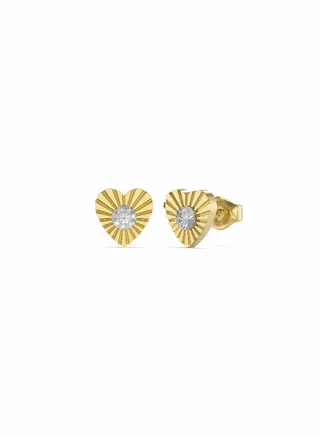 Plisse Heart Earring 