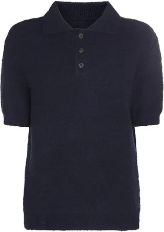 Short-sleeved Knit Polo-shirt