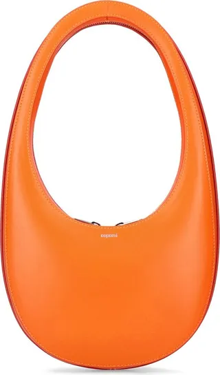 Swipe leather shoulder bag