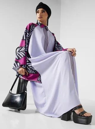 Printed Sleeve Kaftan