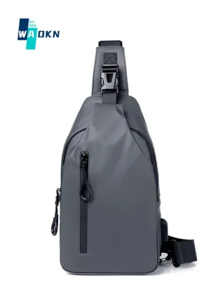 Men's Outdoor Leisure Chest Bag, Boy's Large Capacity Waterproof Crossbody Bag Fanny Pack Belt Bag, Cycling and Hiking Handbag Carrying Bag for College Students and Teenagers 