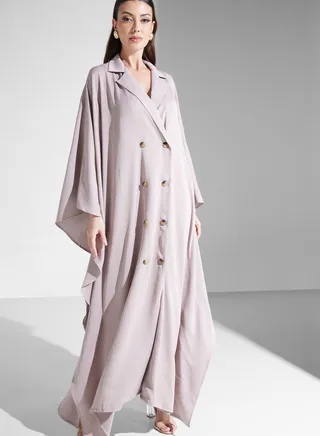 Button Detail Kaftan 