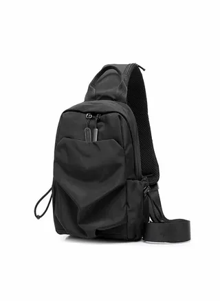 Waterproof Large Capacity Crossbody Bag Black 