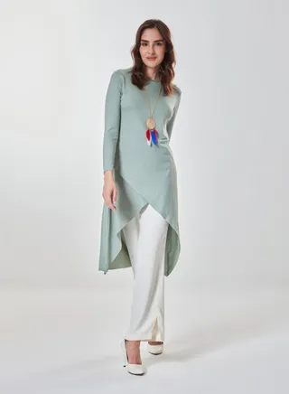 Asymmetric High Low Tunic 
